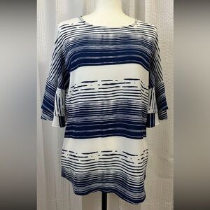 *FINAL PRICE* New Directions Blue and White Top